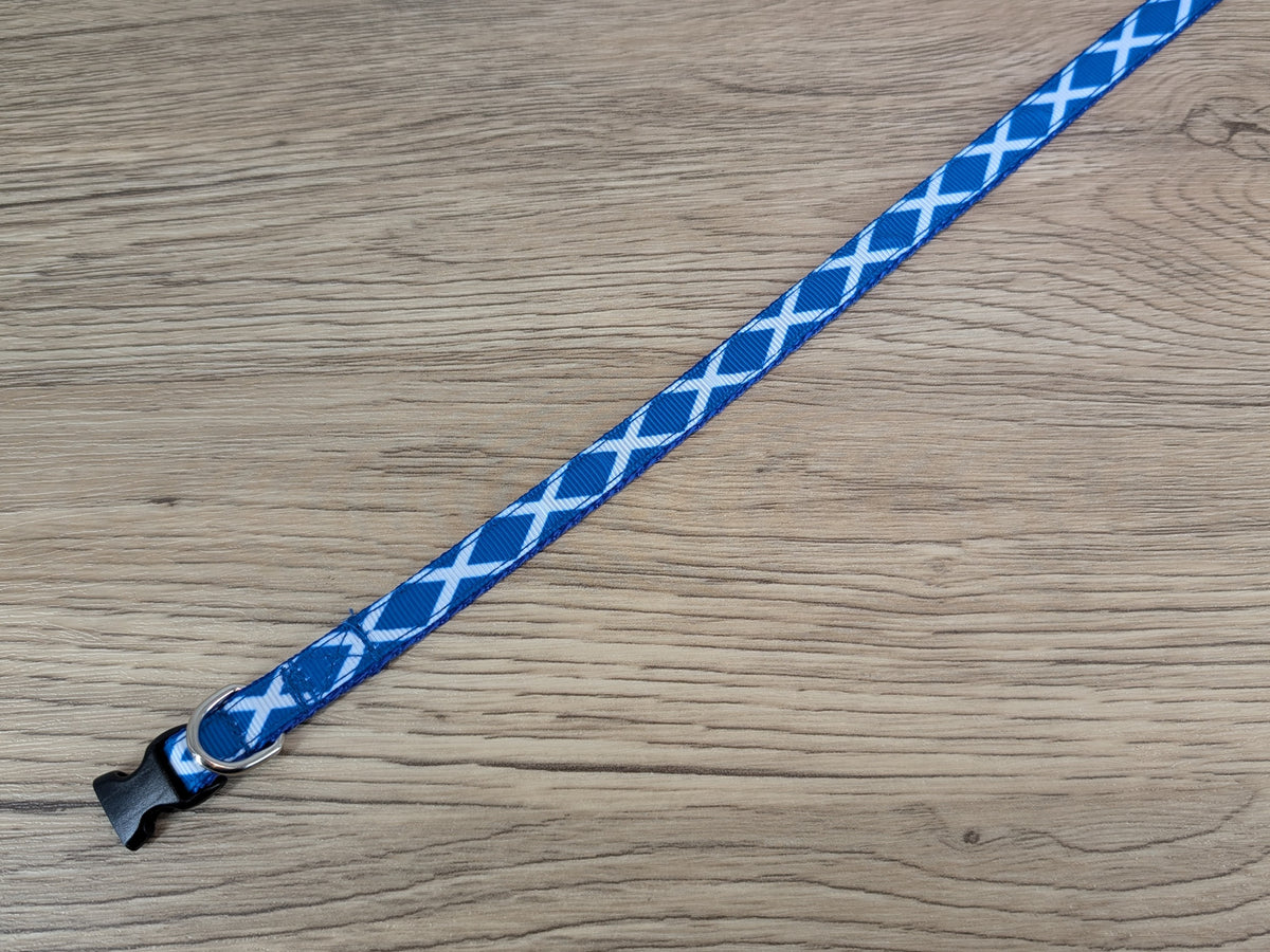 Scottish Flag Small Dog Collar