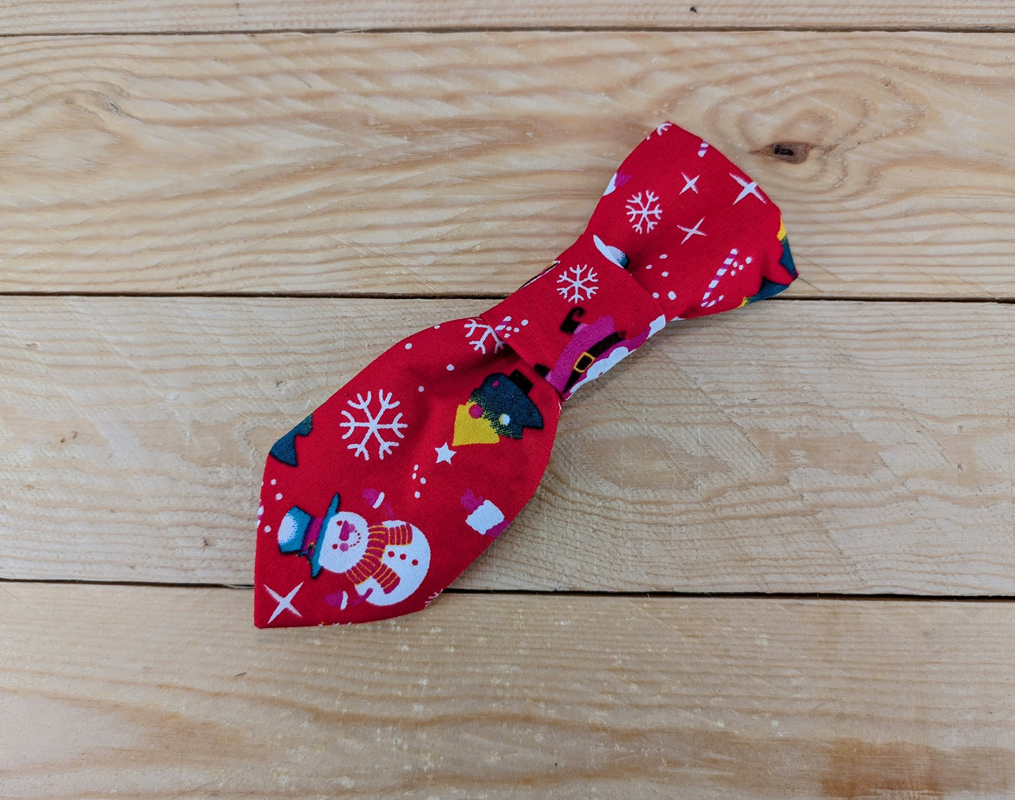Christmas Pattern Dog Tie