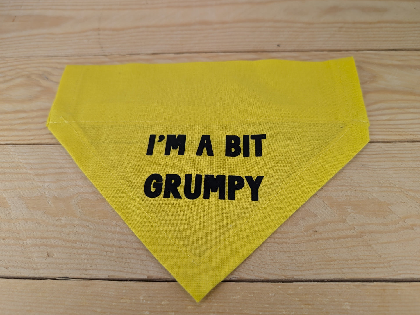 I'm A Bit Grumpy Dog Bandana Front