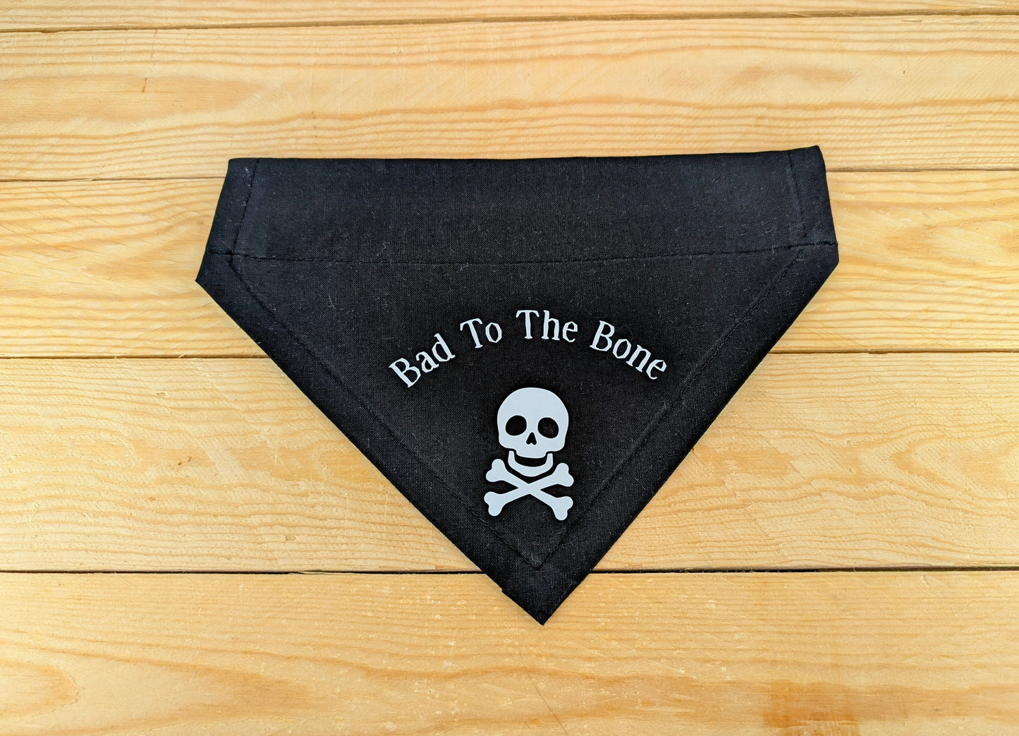Bad To The Bone - Skull and Crossbones Dog Bandana