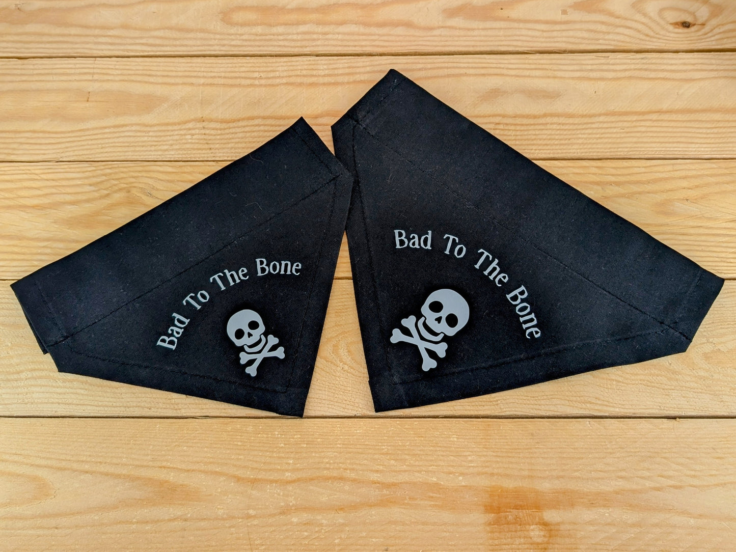 Bad To The Bone - Skull and Crossbones Dog Bandana