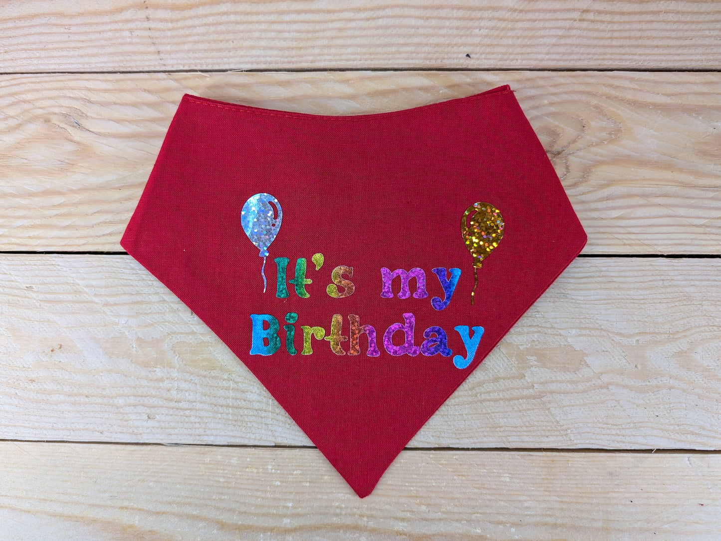 Birthday Dog Bandana Front