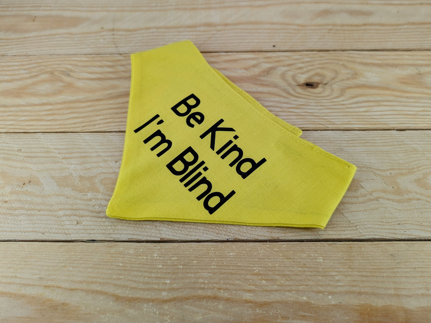 Be Kind, I'm Blind Velcro Dog Bandana