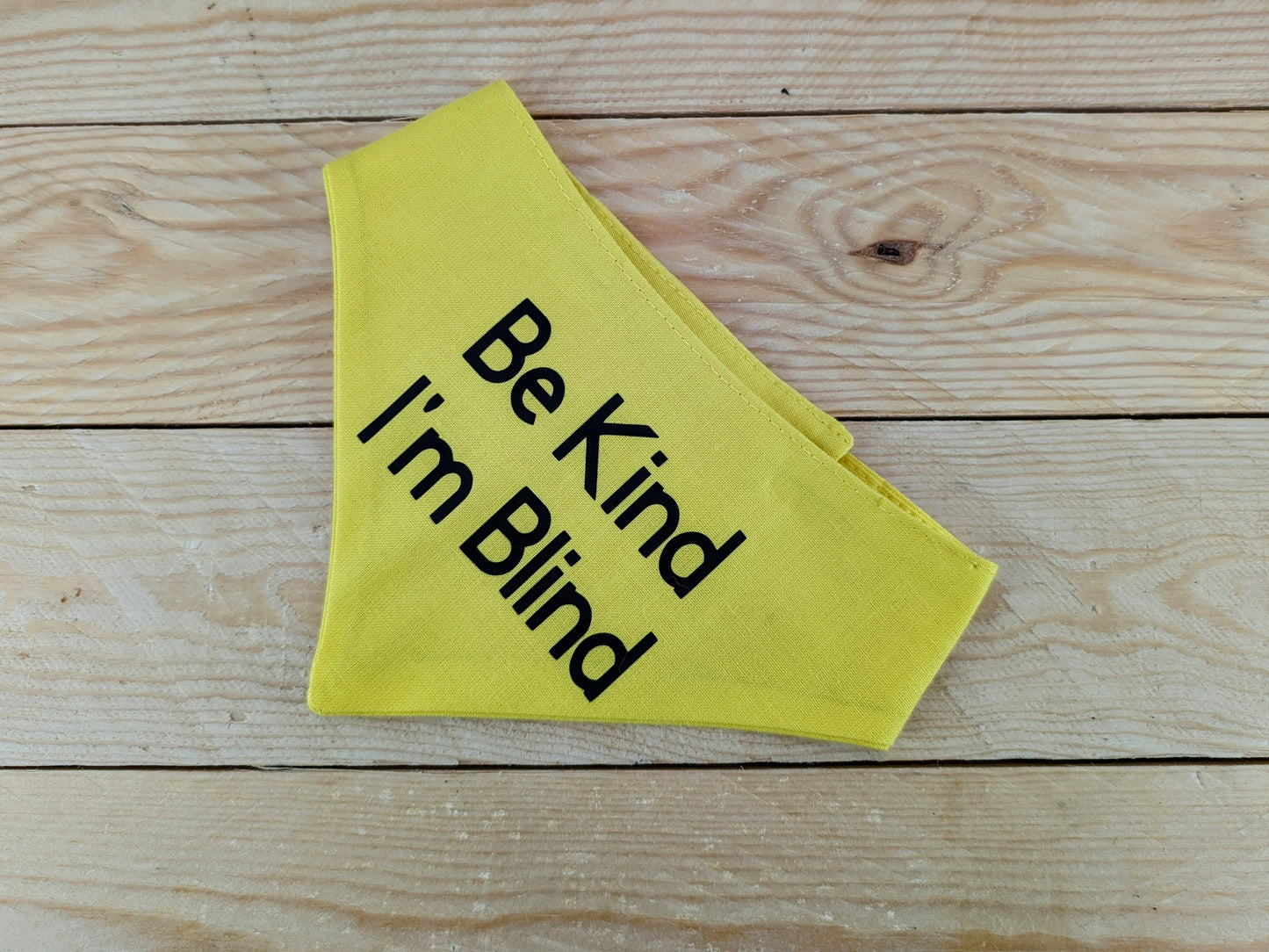 Be Kind, I'm Blind Velcro Dog Bandana