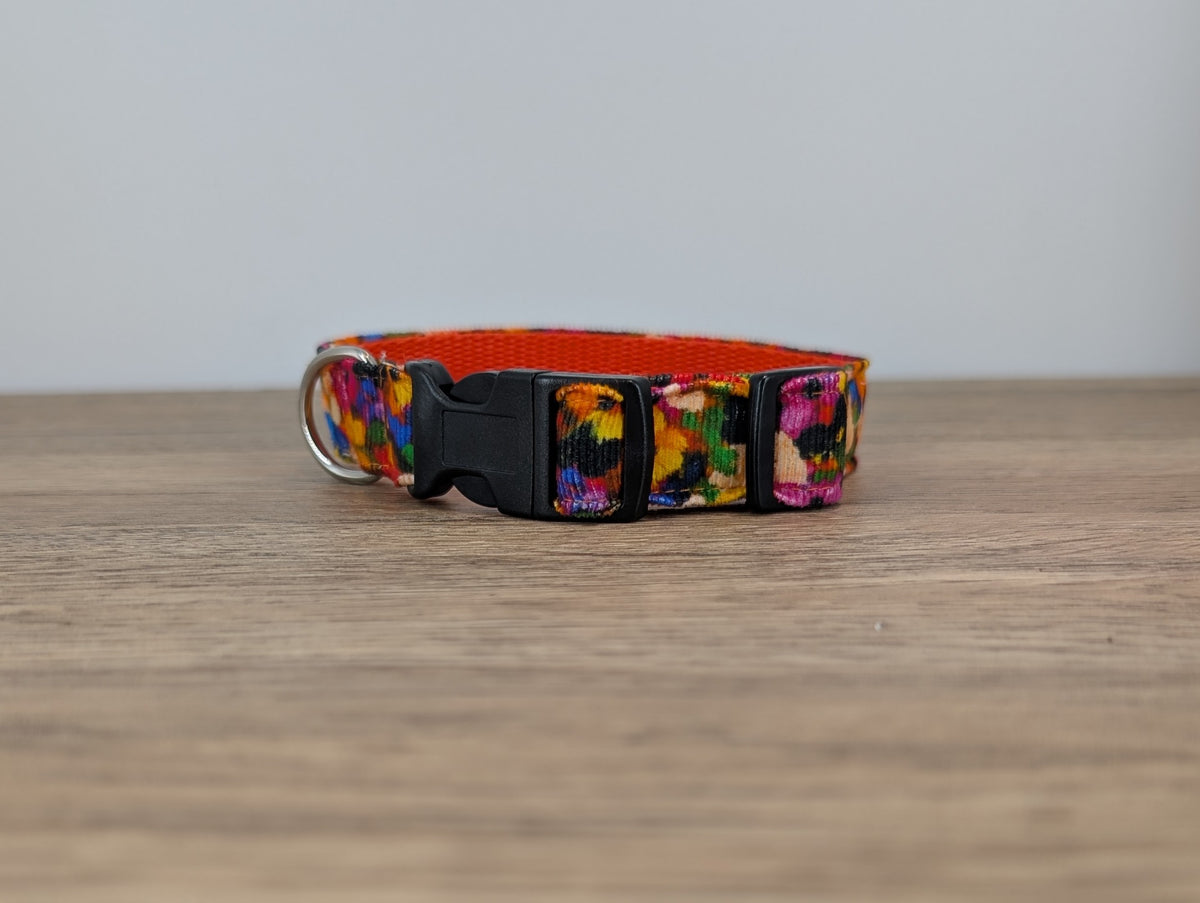 Fleury Blur Floral Dog Collar