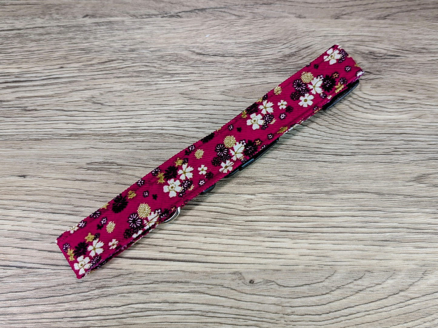 Cerise Floral Dog Collar