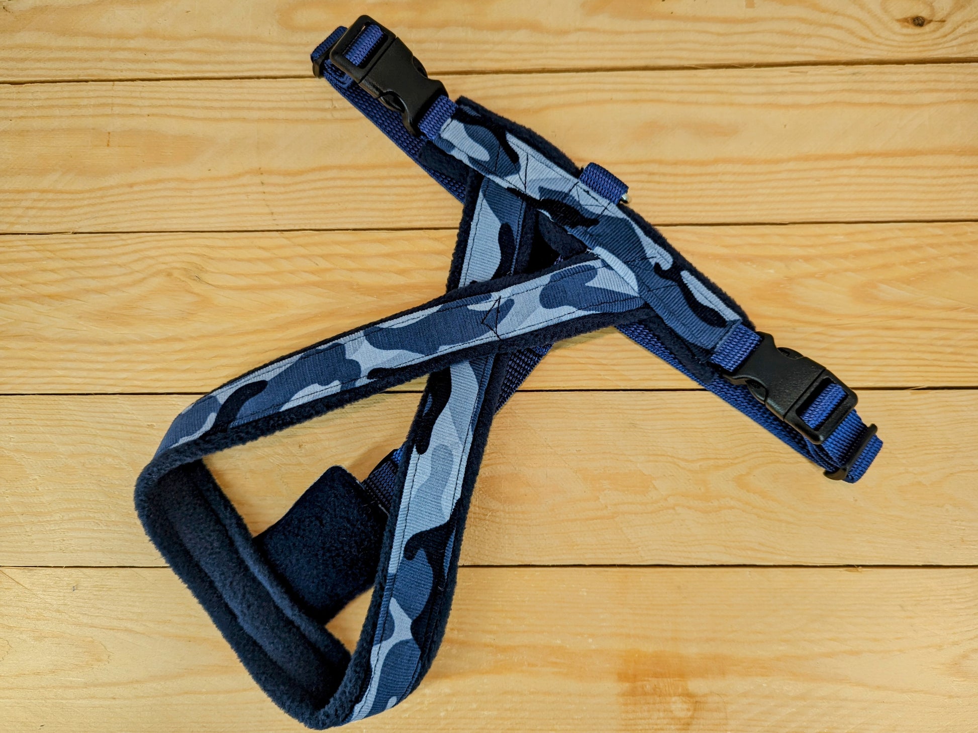 Blue Urban Camo Matching Dog Harness