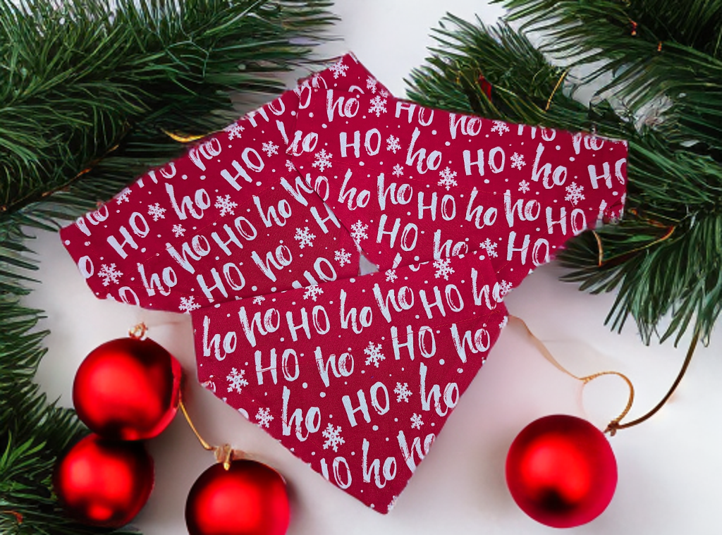 Ho Ho Ho Christmas Dog Bandana