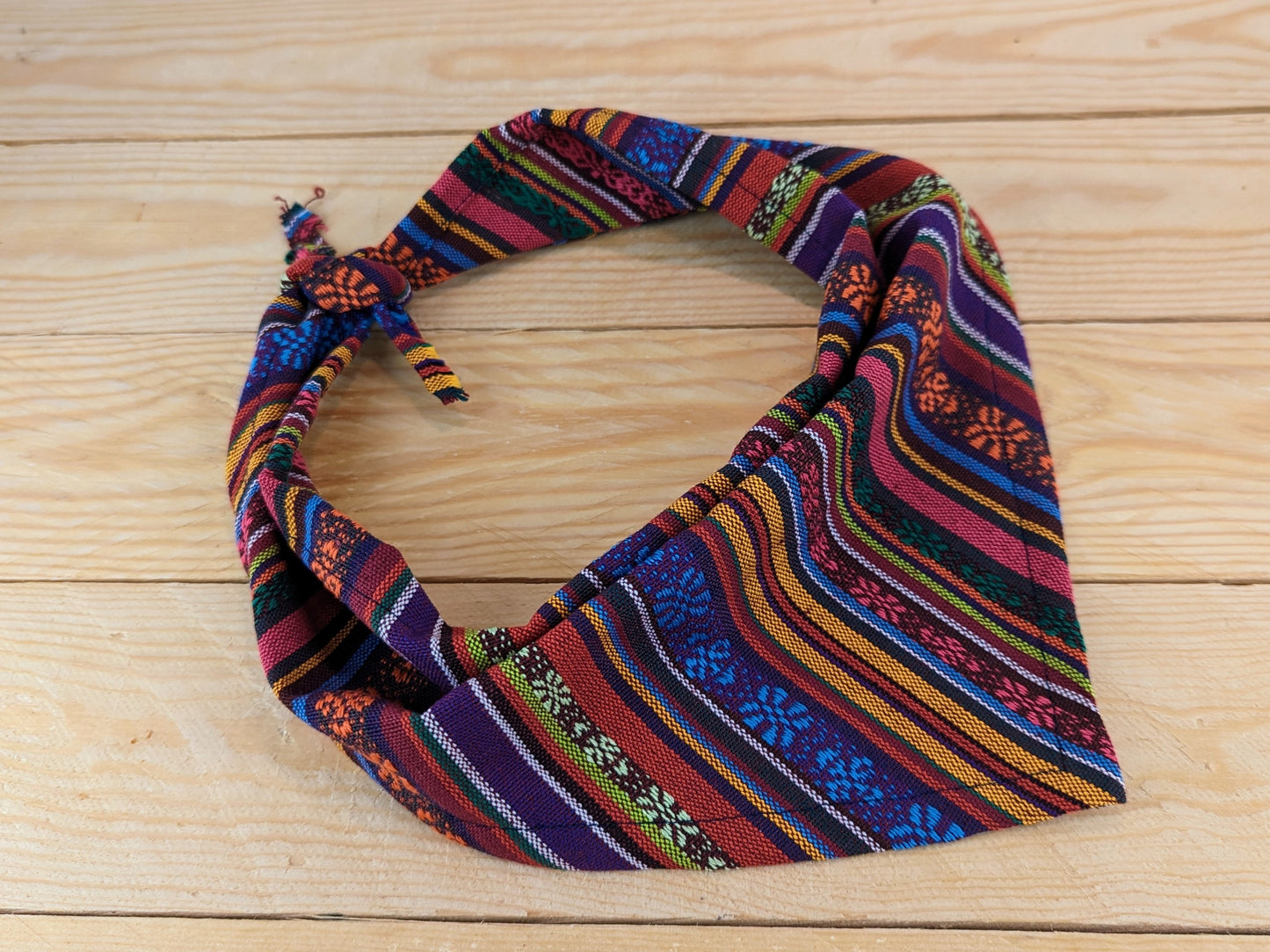 Tie on Mexican/Tribal Dog Bandana Alternative