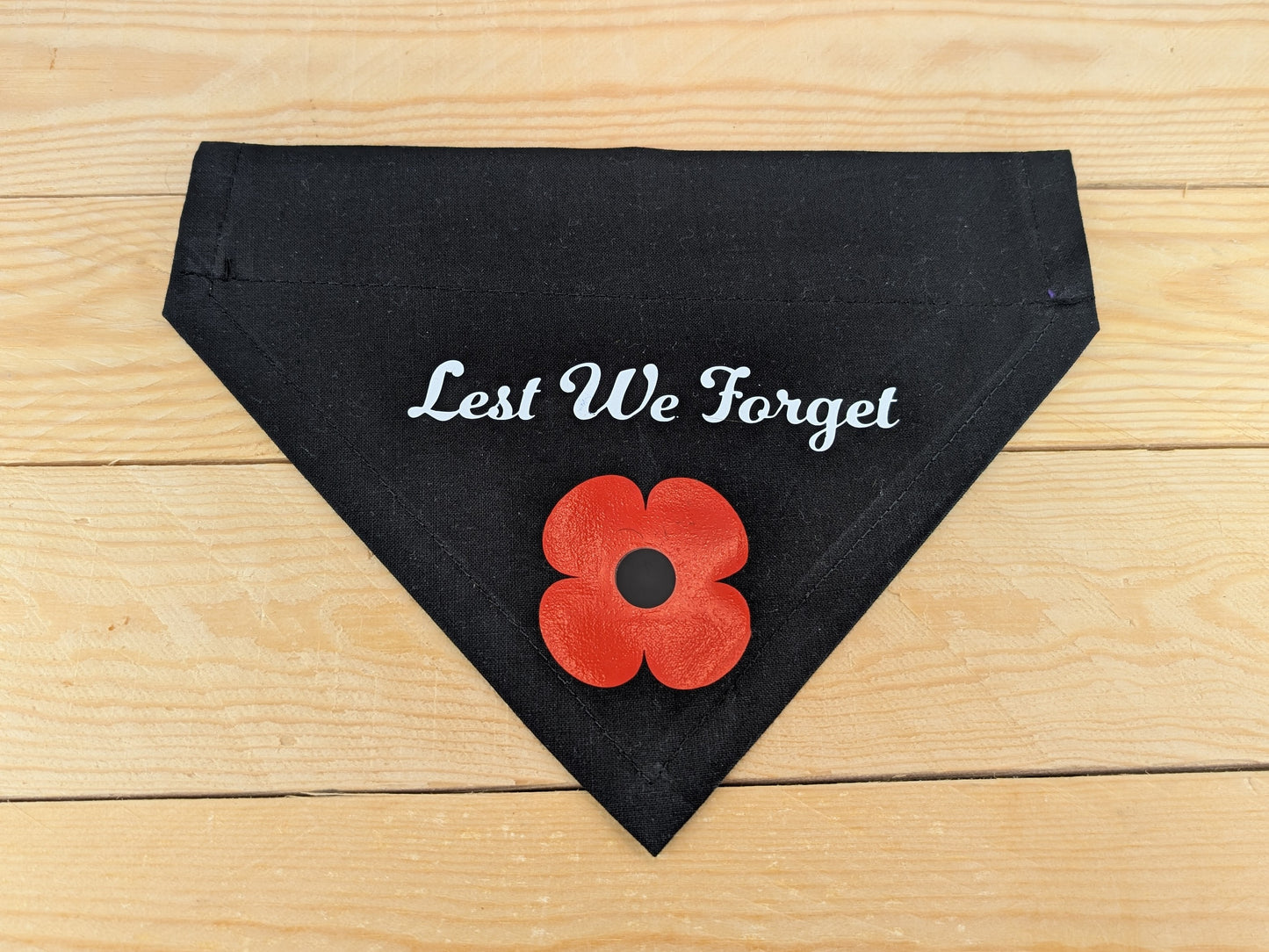 Lest We Forget Remembrance Day Dog Bandana