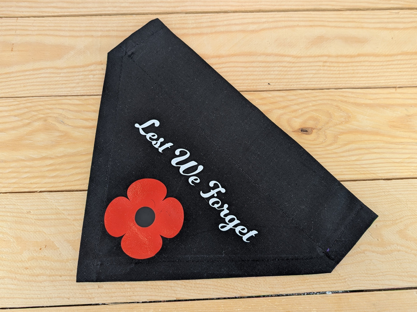 Lest We Forget Remembrance Day Dog Bandana