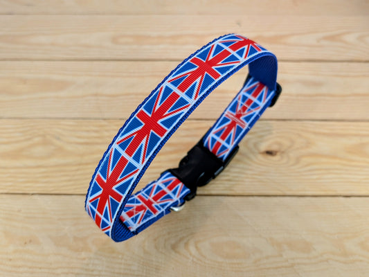 Union Jack Flag Dog Collar
