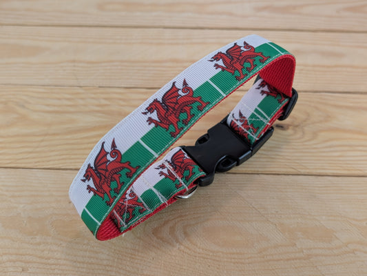 Welsh Flag Dog Collar