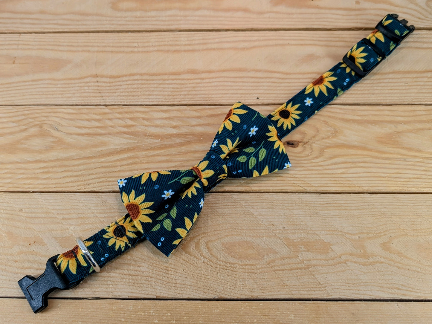 Sunflowers Dog Bow Tie