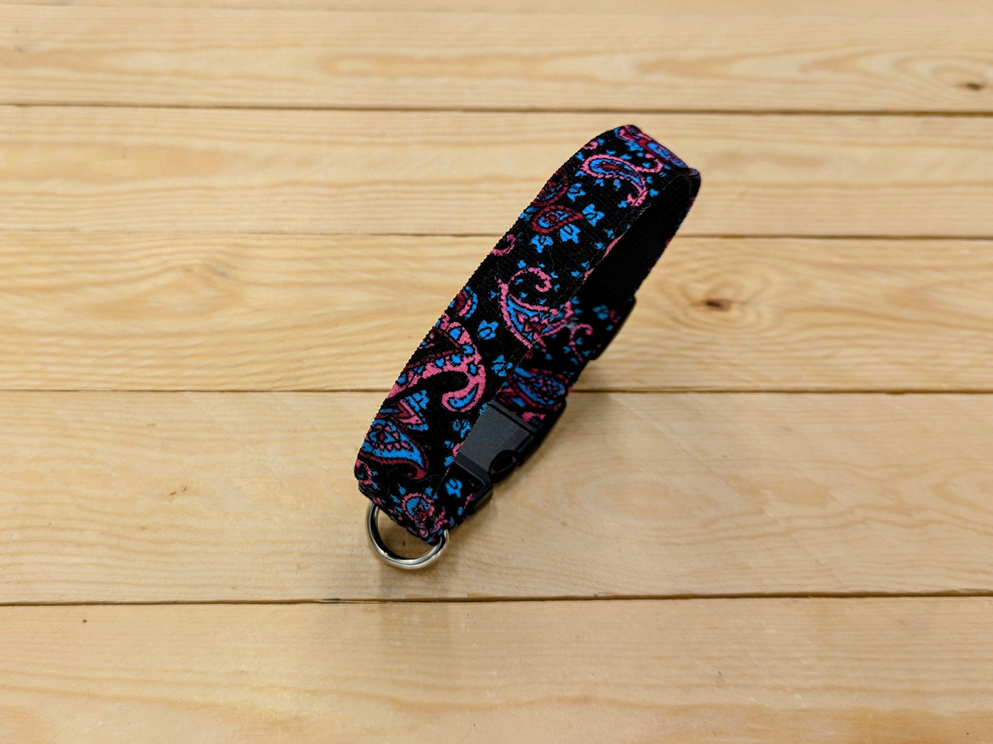 Black Paisley Dog Collar