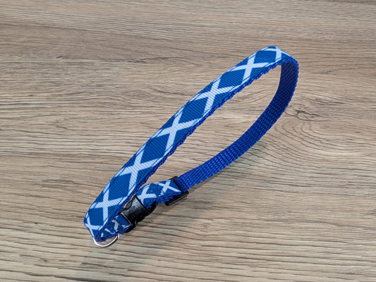 Scottish Flag Small Dog Collar