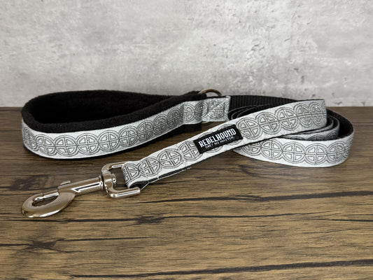 ODIN Grey and Silver Viking Nordic Dog Lead