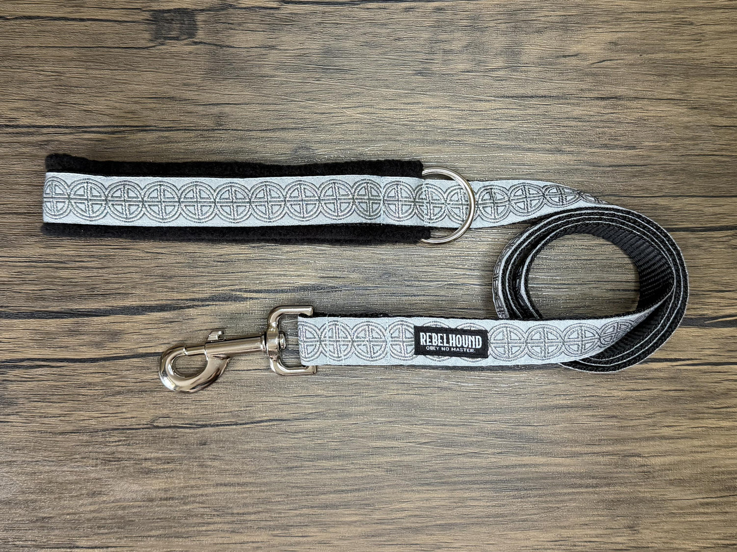 ODIN Grey and Silver Viking Nordic Dog Lead