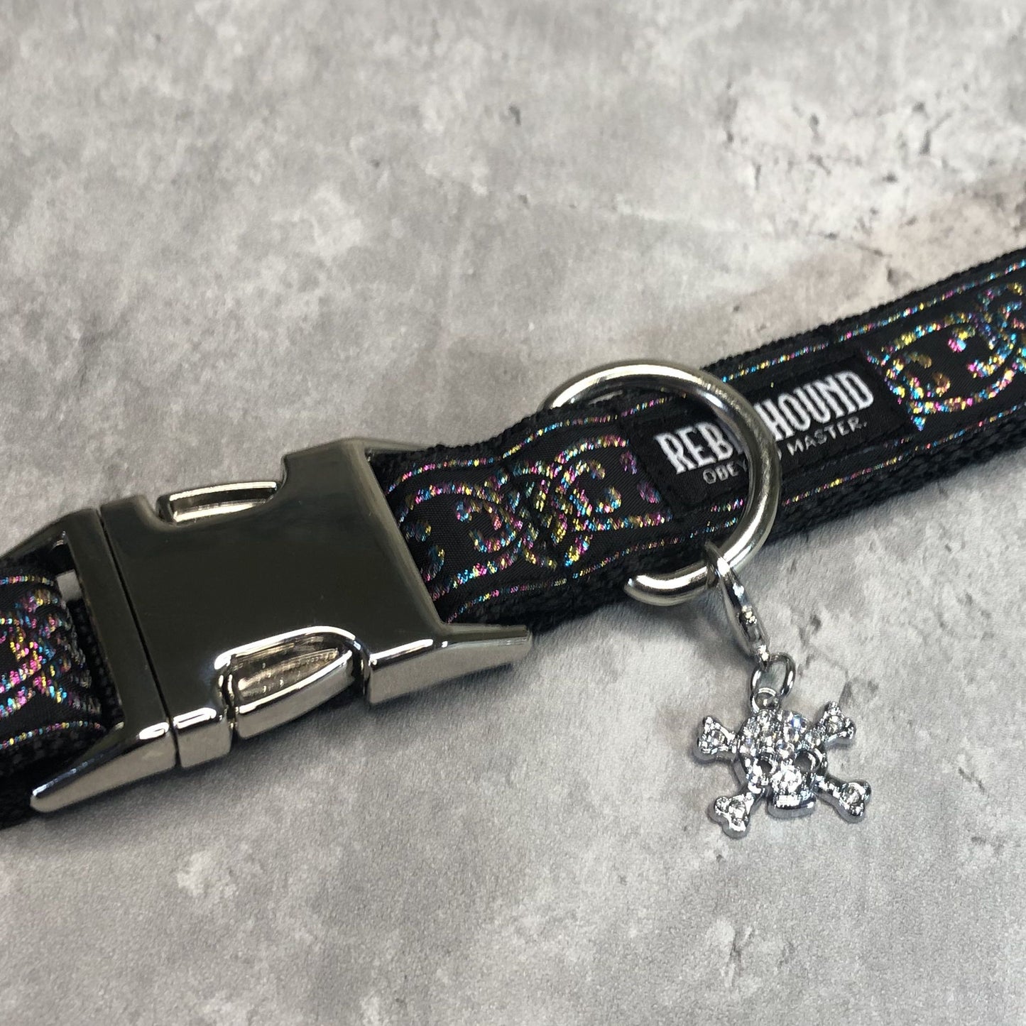 CUSITH Black Celtic Knots Dog Collar