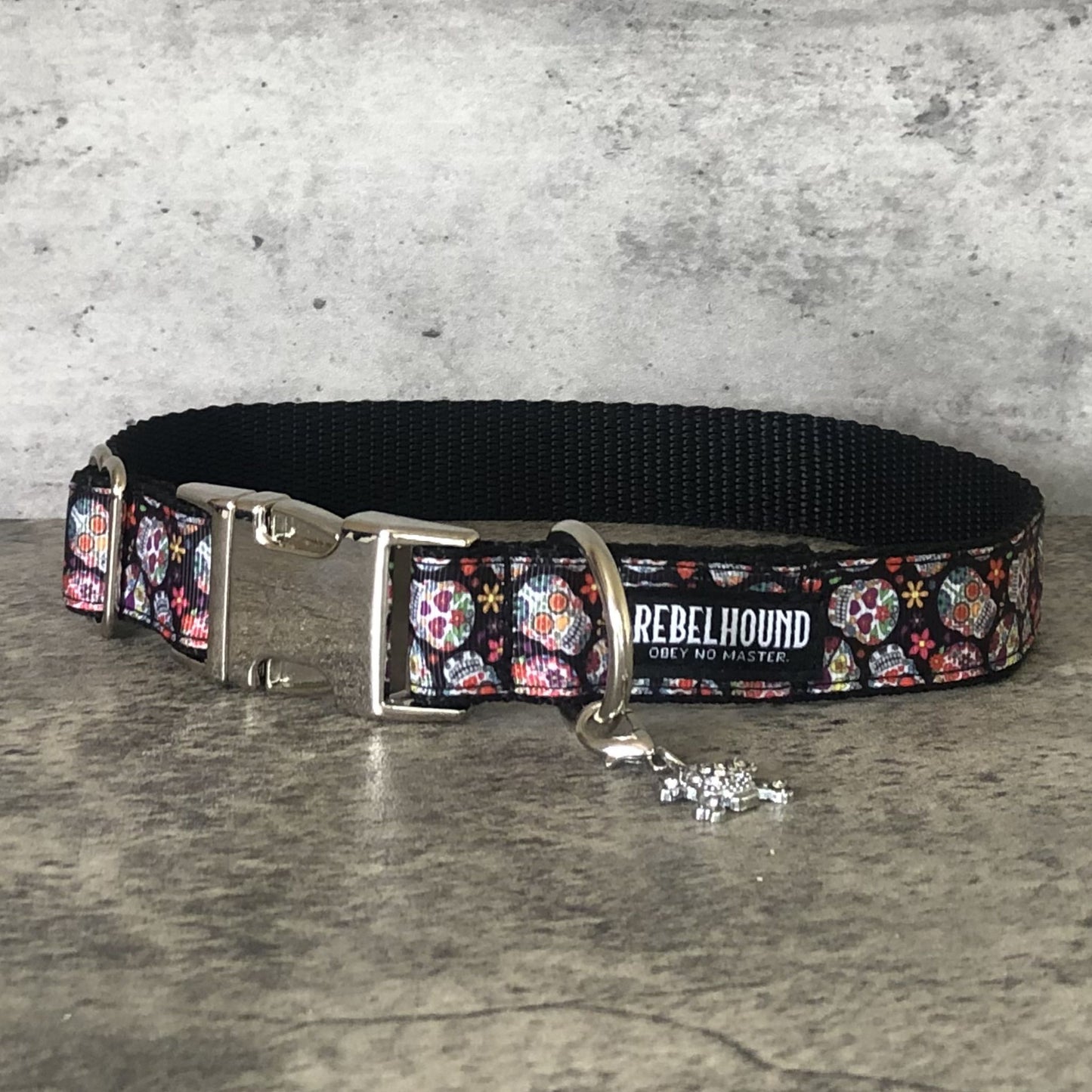 MUERTOS Sugar Skulls Dog Collar