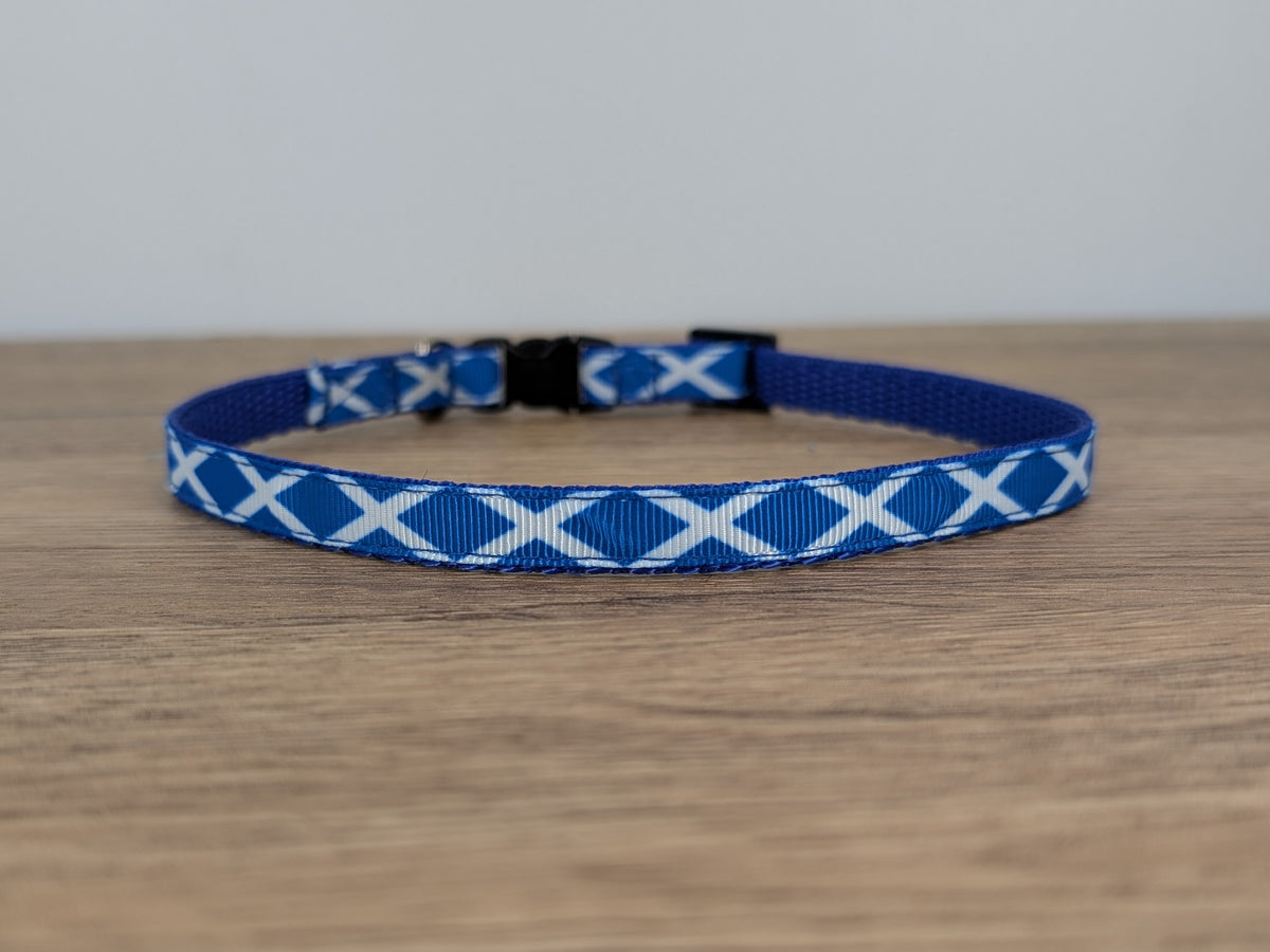 Scottish Flag Small Cat Collar