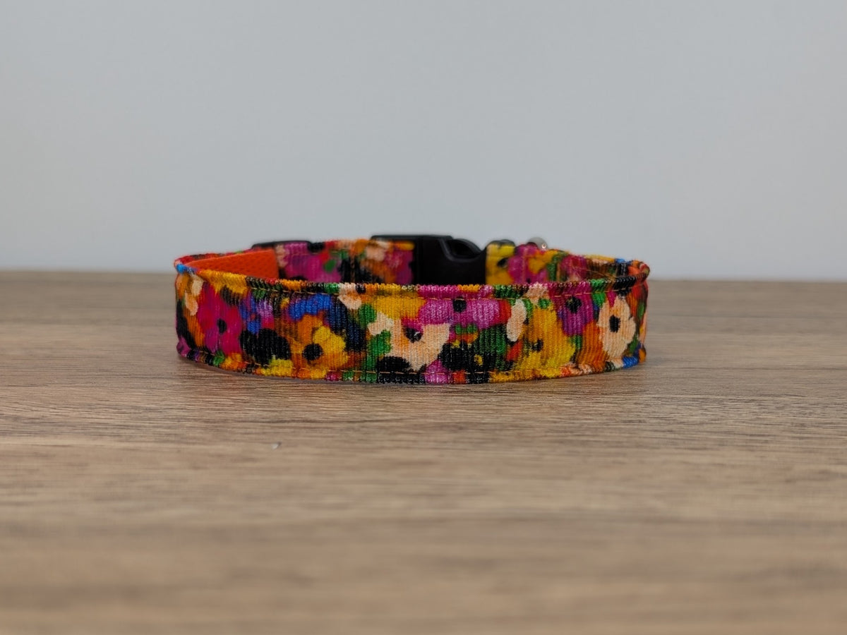 Fleury Blur Floral Dog Collar