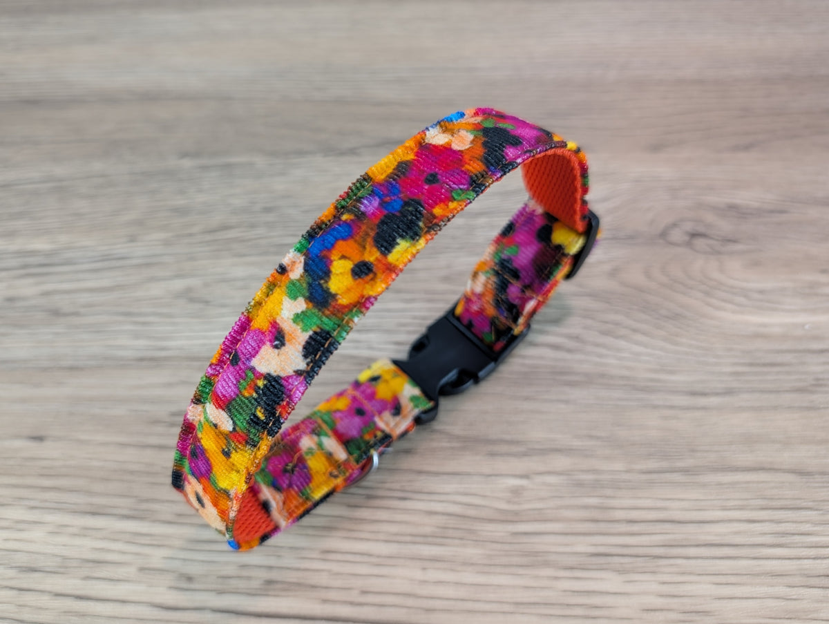 Fleury Blur Floral Dog Collar