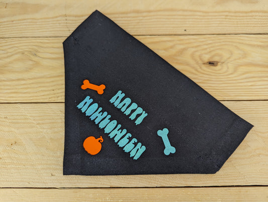 "Happy Howloween" Halloween Dog Bandana