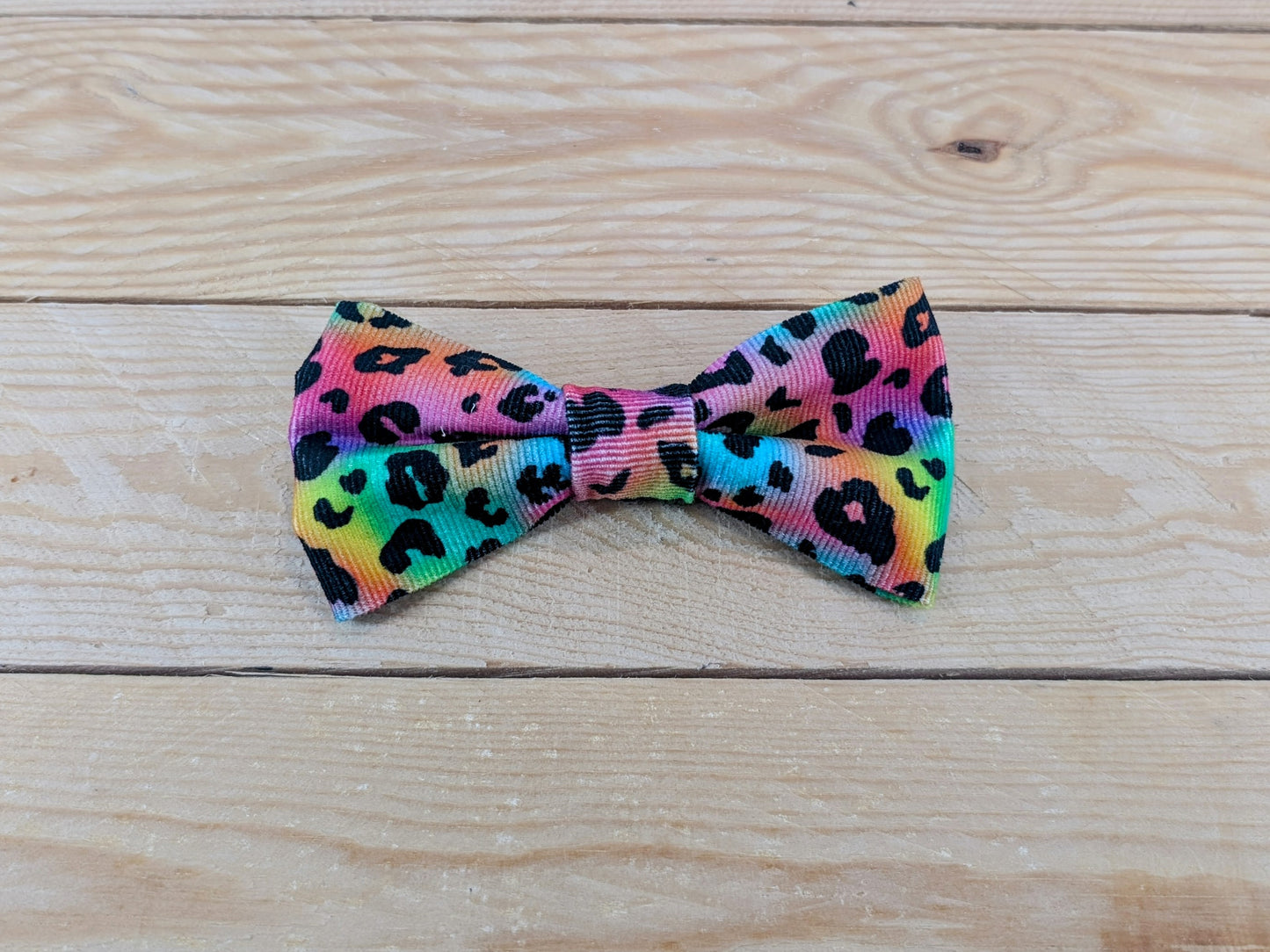 Multi-Coloured Leopard Print Bow Tie