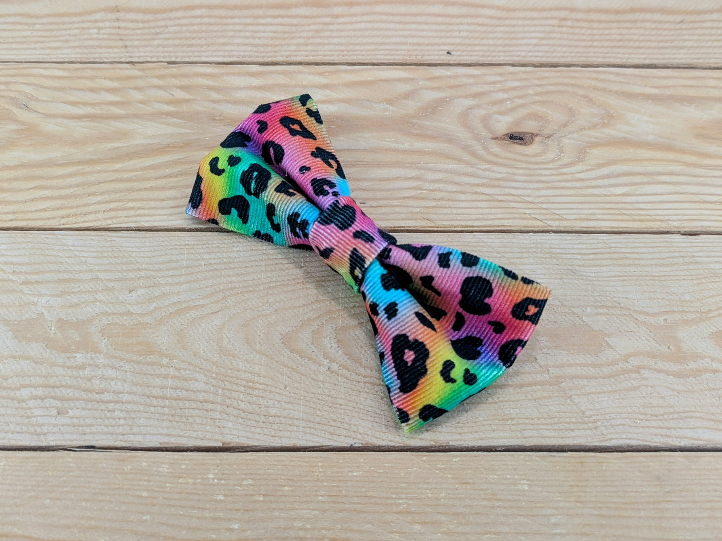 Multi-Coloured Leopard Print Bow Tie