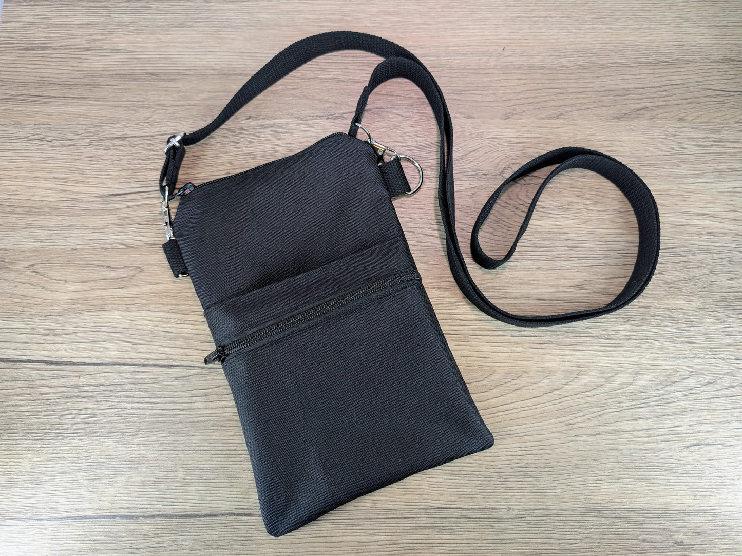 Black Cross Body Dog Walking Bag
