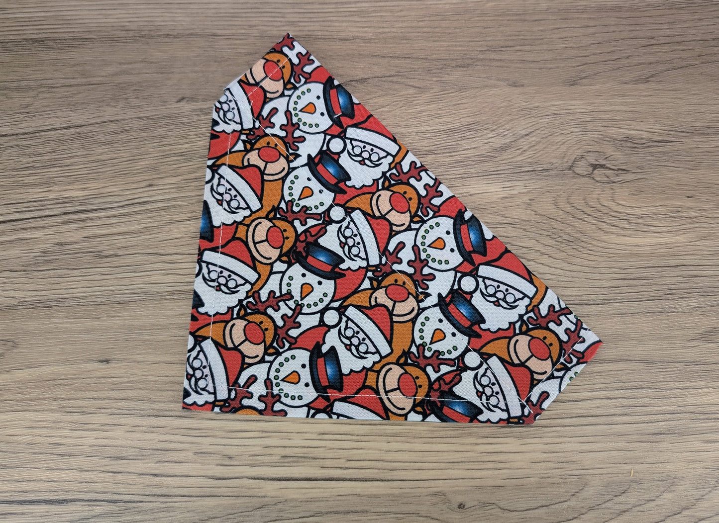 Santa and Snowmen Christmas Dog Bandana