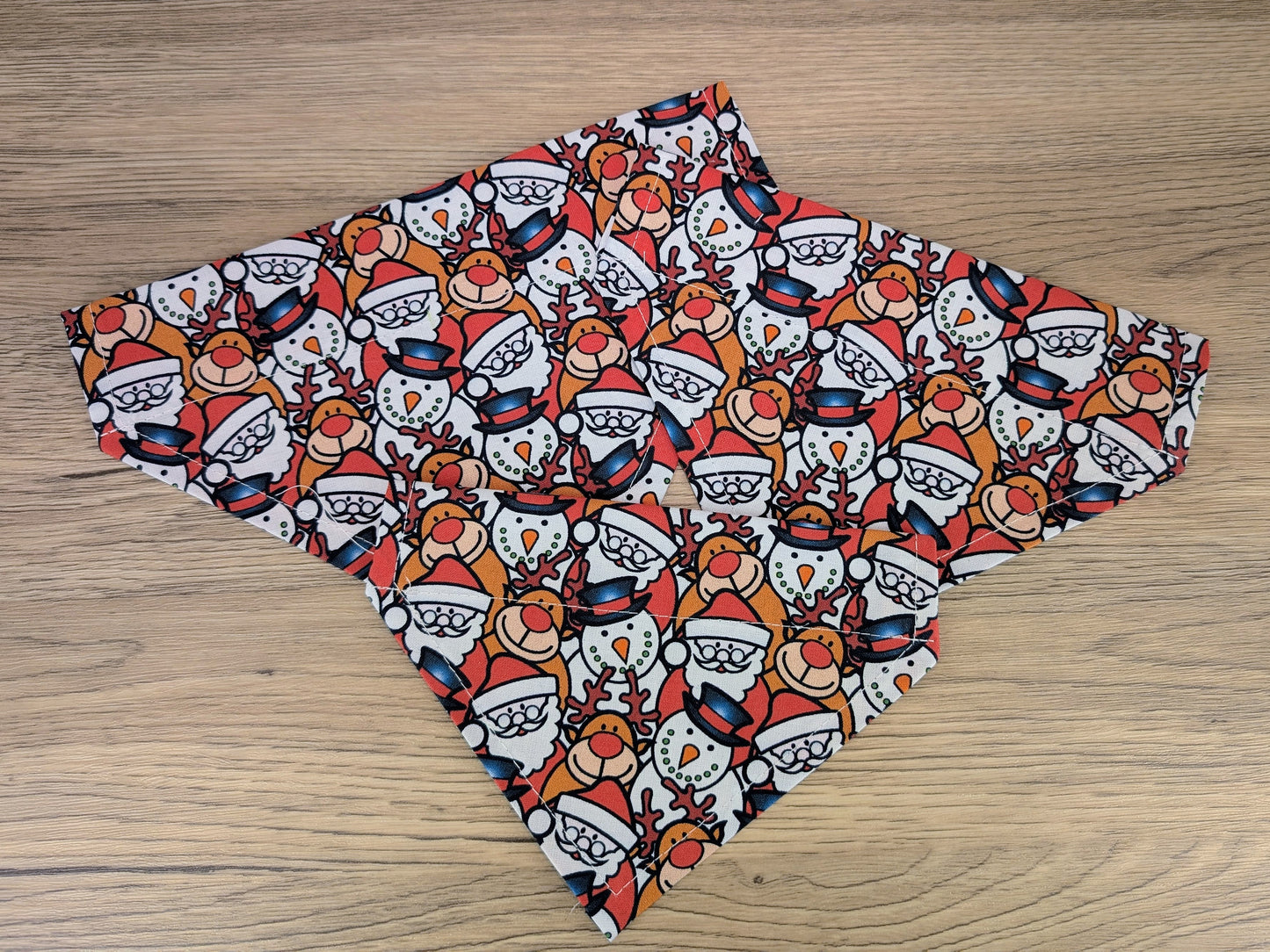 Santa and Snowmen Christmas Dog Bandana