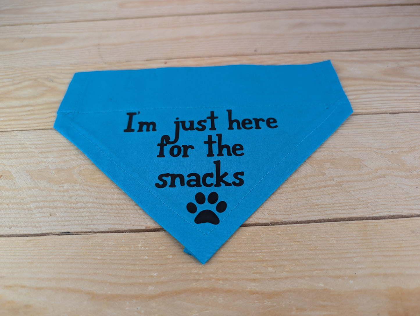 I'm Just Here For The Snacks Dog Bandana