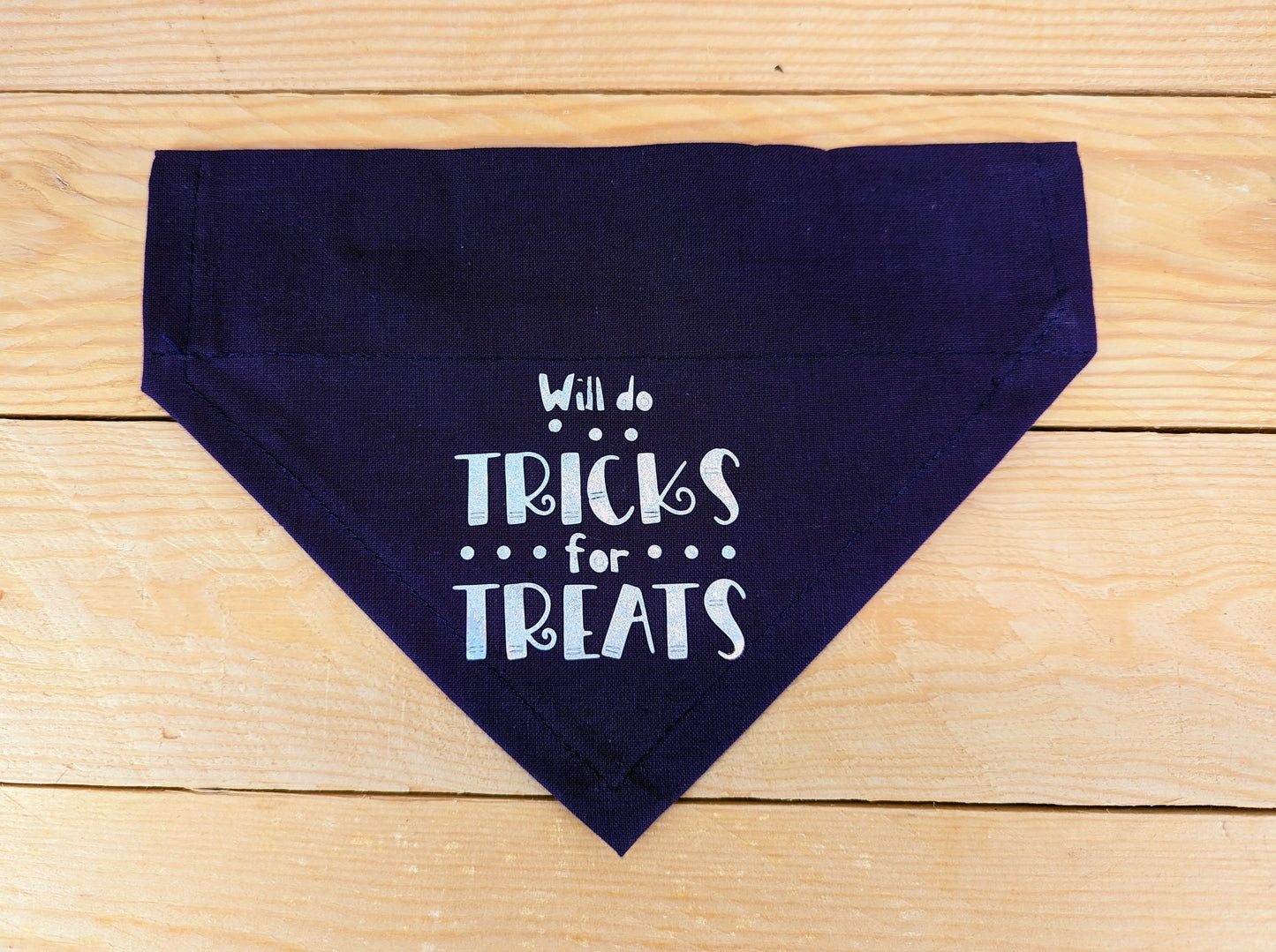 "Will Do Tricks for Treats" Halloween Dog Bandana