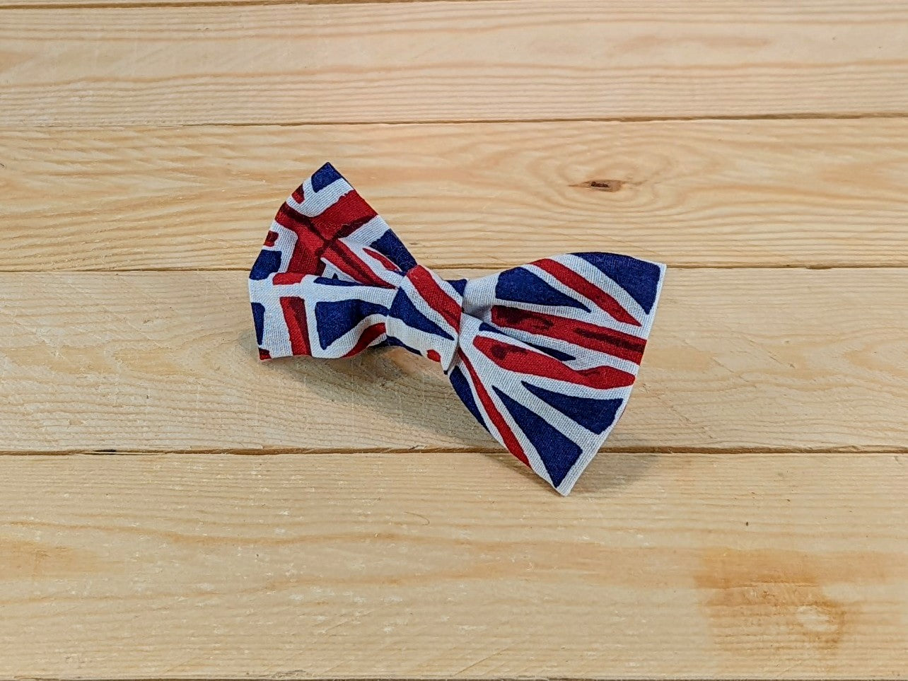 Union Jack Dog Bow Tie